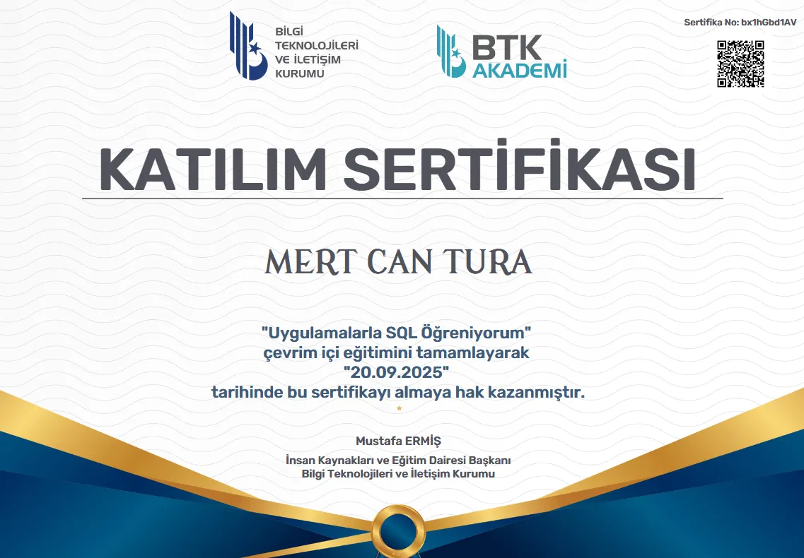 Certificate 3